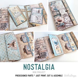 Nostalgia Daily Collection Booklet Mini Project Crafts Booklet Memories Craft Folio Junk Journal Add On Printable Craft Kit 003375