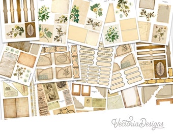 Natural History Museum Embellishment Sheets Journal Embellishments Nature  Printable Crafting Ephemera Ephemera Scrapbook Supplies Kit 002837 