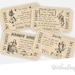 Alice In Wonderland Tickets, Printable Invitations, Party Supplies, Tea Party Tickets, Ephemera Digital Tickets, Scrapbooking Digis 000387
