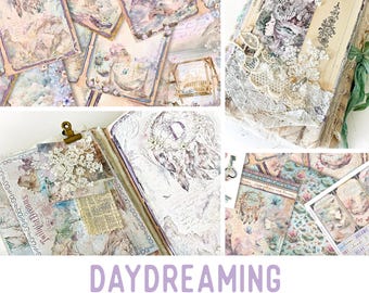 Daydreaming Junk Journal Kit Daydreaming Crafting Printables Kit Daydreams Junk Journal Embellishments Paper Craft Kits DIY Tutorial 002909