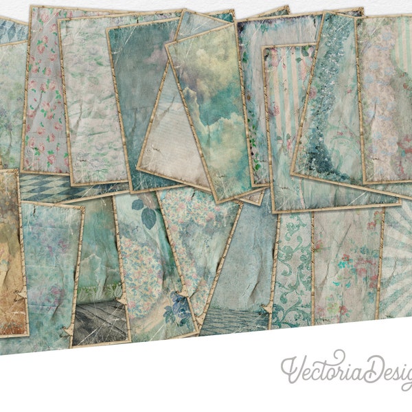 Winter Paper Pack, Junk Journal, Winter Themed Papers, Decorative Paper, Cottagecore Journal, Winter Decoration, Printable Winter 001895