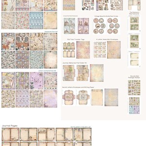 Vintage Post & Letters MEGA Crafting Bundle, Postage Printables ...