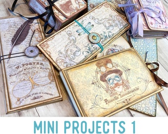 Mini Projects 1 Crafting Bundle DIY Craft Kits Printable Craft Kit Vacation Crafts DIY Mini Folio DIY Booklet Handmade Gift 002823