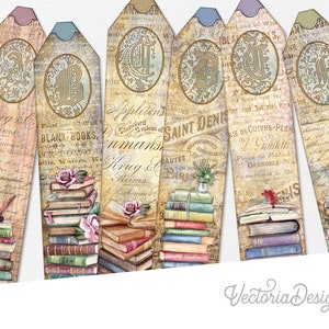 Lovely Reader's Bookmarks, Printable Bookmarks, Book Bookmarks, Junk Journal Embellishments, Craft Printable, Scrapbook, DIY Bookmark 002581