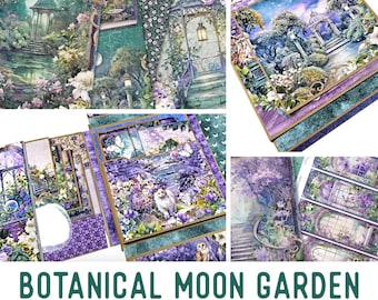 Botanical Moon Garden Junk Journal Kit, Garden Junk Journal Crafting Printables Journal Embellishments Journal Paper Craft Tutorial 003626