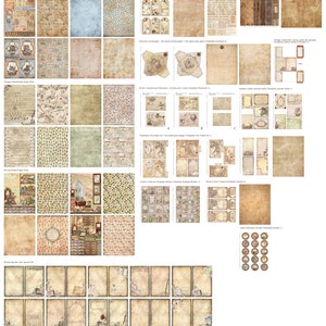 Creative Writing DELUXE MEGA Crafting Bundle, Writer, Vintage Books, Printable Paper Pack, Embellishments, Junk Journal, Craft Kits 002690 image 6