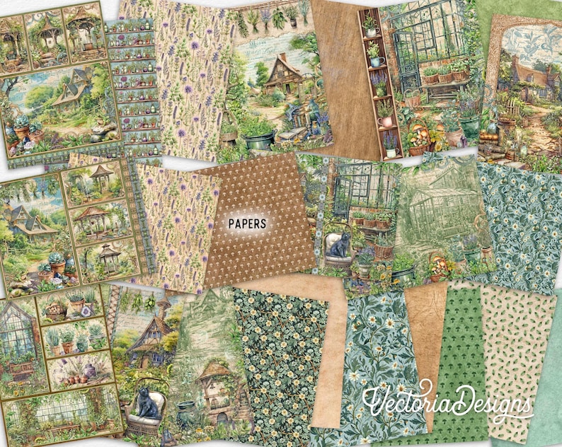 Witch Garden Junk Journal Kit DELUXE, Herbal Witch Crafting Printables ...