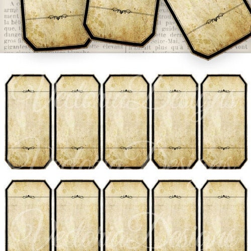 Blank Mini Apothecary Labels Printable Blank Add Text Label - Etsy