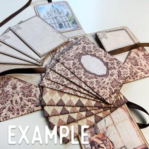 Stationery Booklet Templates Mini Craft Kit Quick Project Junk Journal ...