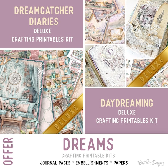 Dreams Offer - Junk Journal Craft Printables (Pages, Papers and Embellishments) - 003985