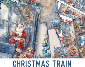 Christmas Train Junk Journal Kit (Standard) - 003755