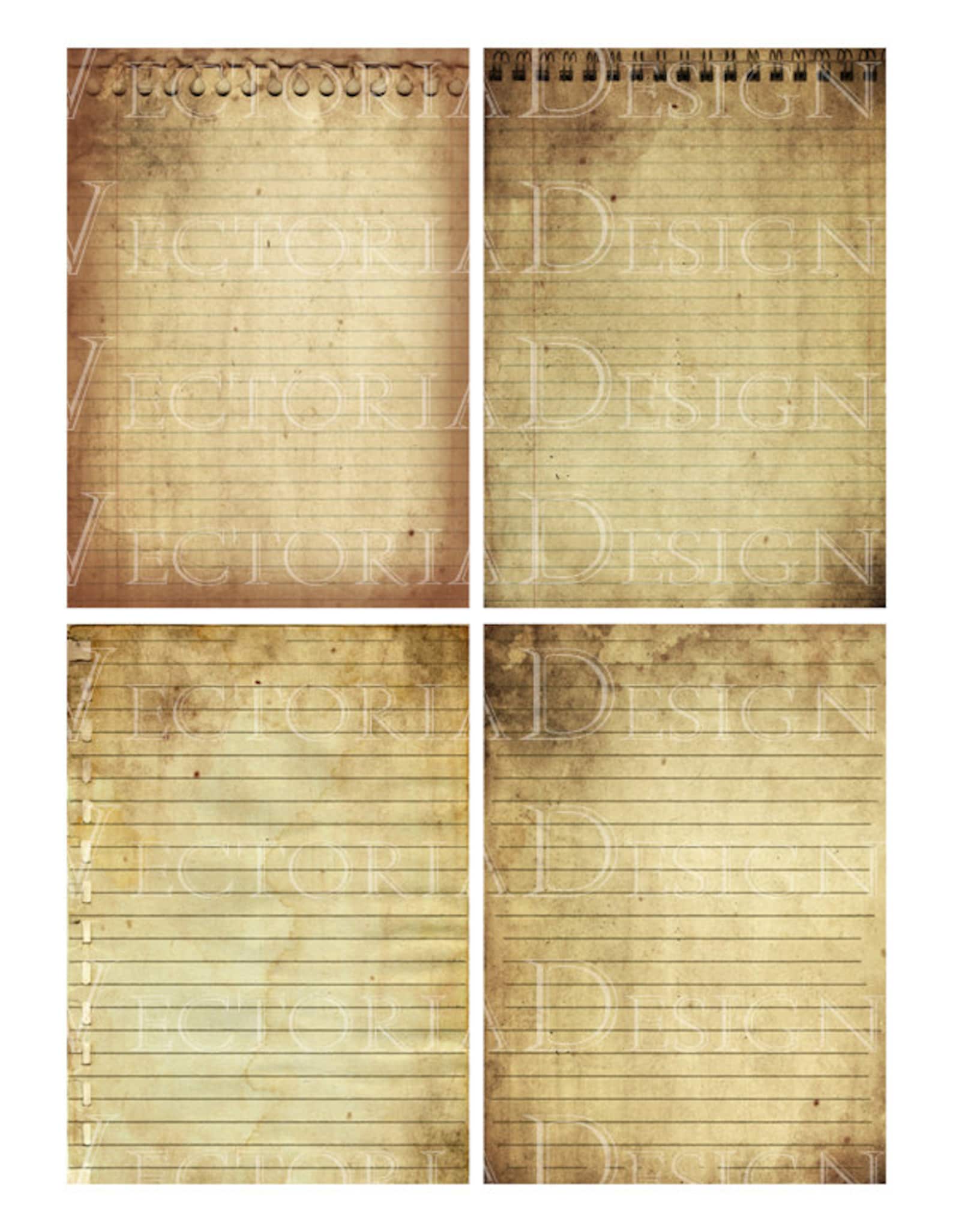 Grunge Journal Pages Printable Journaling Paper Craft Art - Etsy