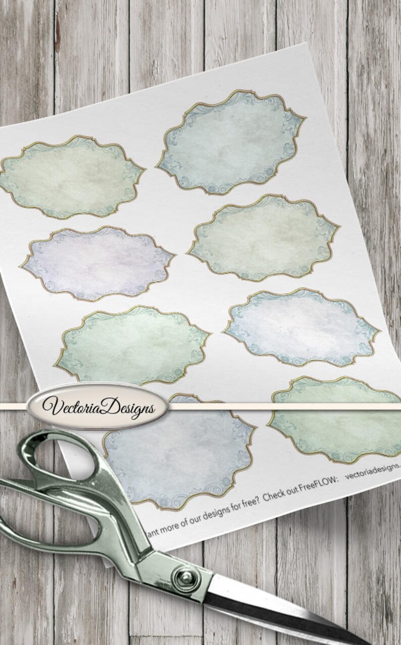 blank vintage labels printable apothecary labels paper etsy