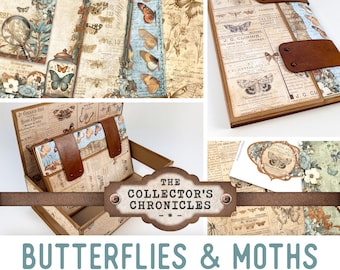 Butterflies & Moths Journal Crafting Printables Kit (Standard) | Collector's Chronicles series | 003682