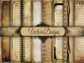 Grunge Notebook Digital Paper 8.5 x 11 inch paper pack digital paper vintage digital graphics instant download Digital Collage Sheet 000439