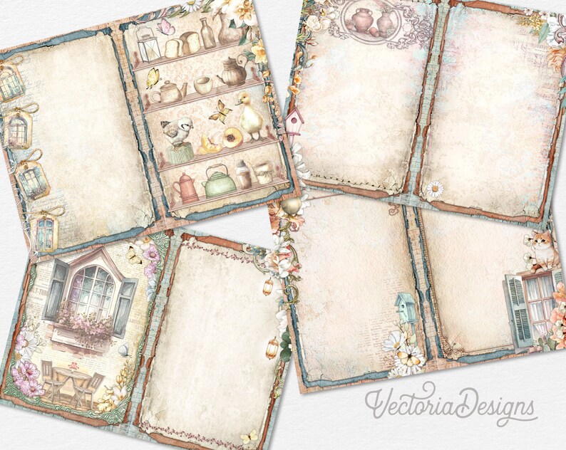 Rustic Simplicity Junk Journal Kit, Printable Junk Journal Kit Rustic ...