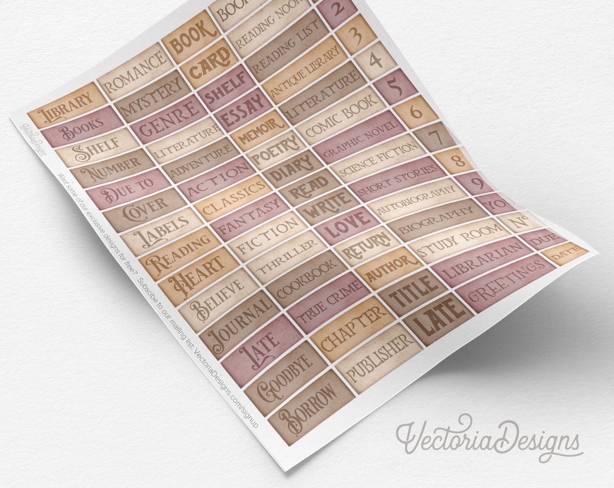 My Reading Catalogue Word Art, Book Word Ephemera, Printable Word Art