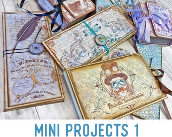 Mini Projects 1 Crafting Bundle Vacation Crafts DIY Craft Kits Printable Craft Kit DIY Mini Folio DIY Booklet Handmade Gift 002823