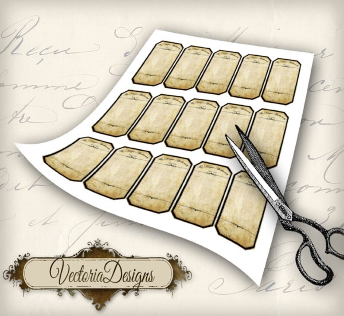 blank vintage apothecary labels printable add your own
