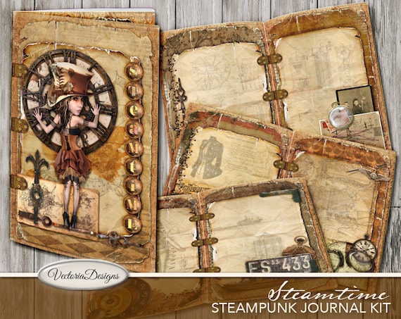 Steampunk Junk Journal Kit