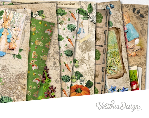 Peter Rabbit Garden Paper Pack (Printable) - 002105