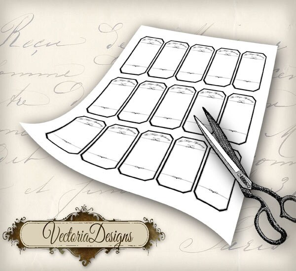 blank vintage apothecary jar labels printable black white ink saver add