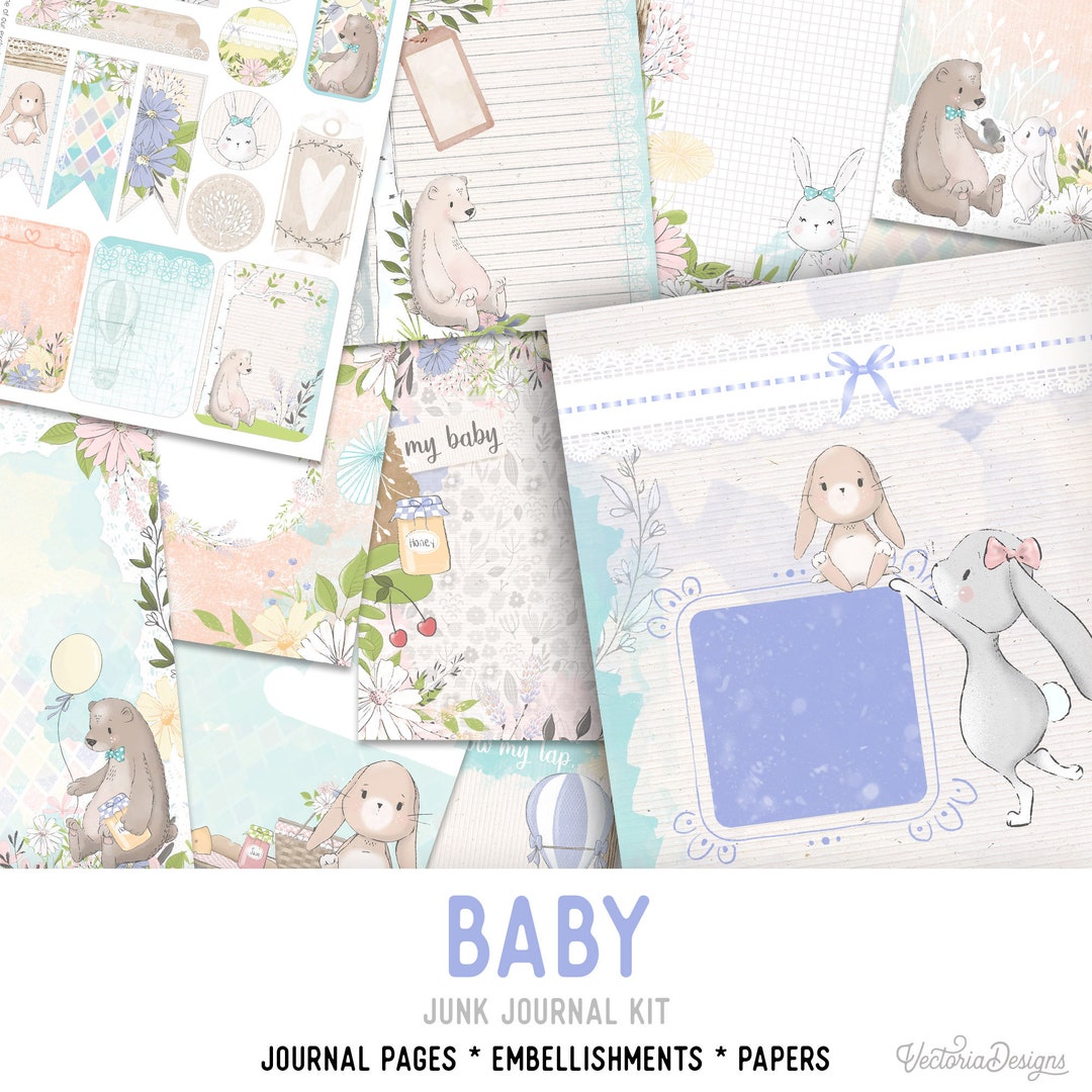 Baby Journal Kit - Printable Pages for Crafting - 001995 - Etsy