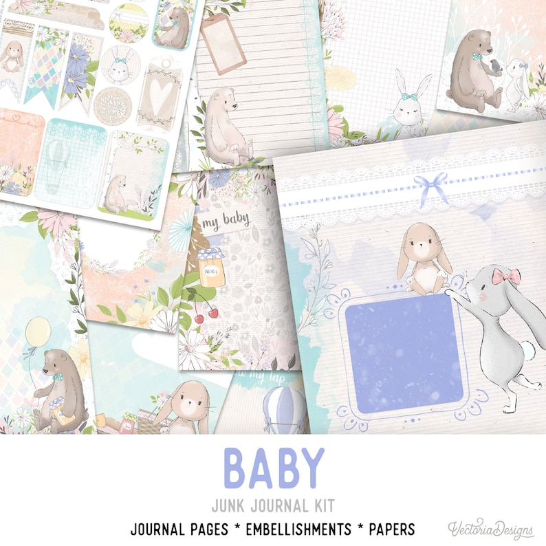 Baby Journal Kit - Printable Pages for Crafting - 001995 - Etsy