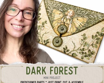 Dark Forest Mini Folio Craft Kit: Nature Junk Journal Printable (PDF Download) - 002814