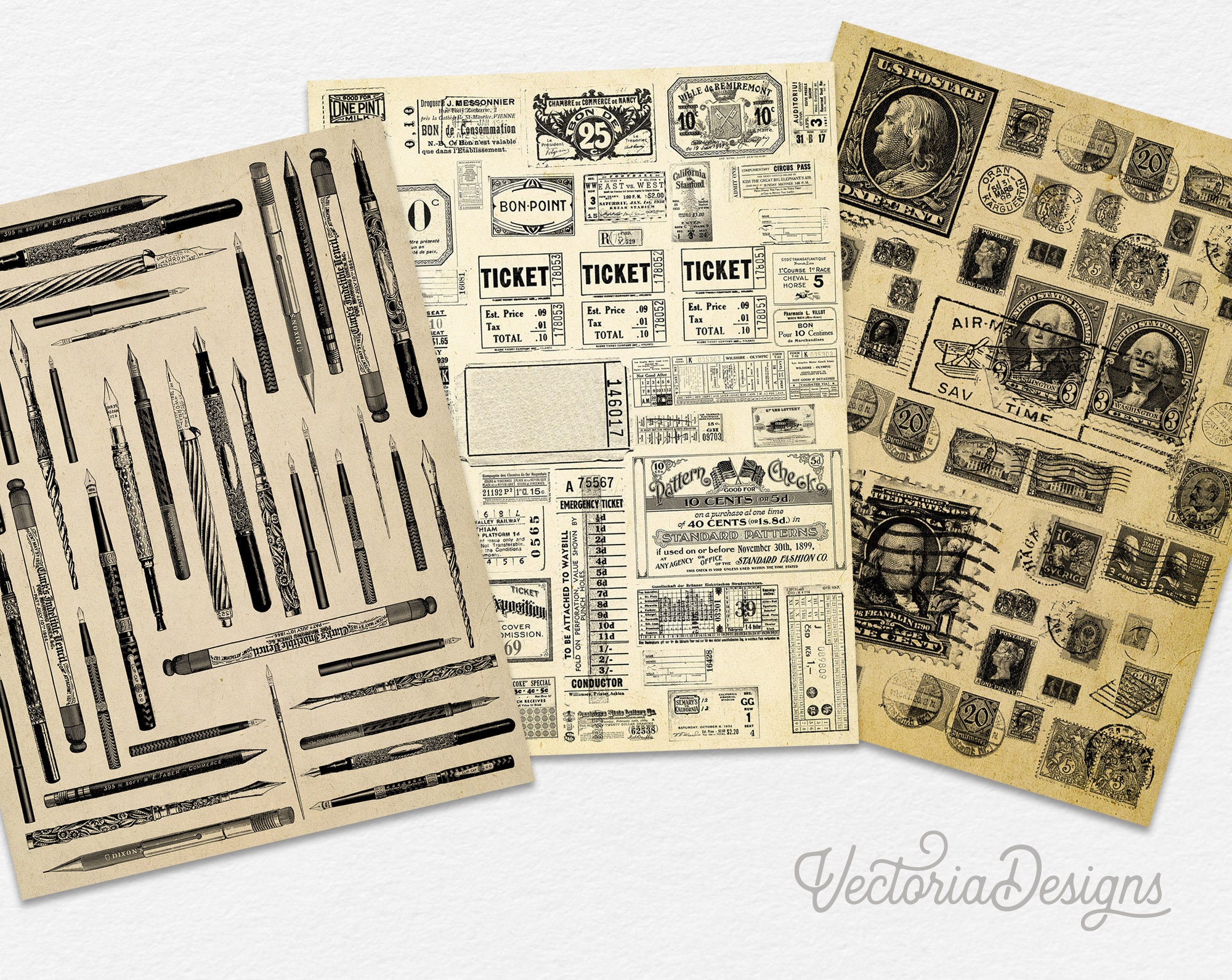 Office Paper Pack, Office Supplies, Scrapbooking, Journal Stuff, Office