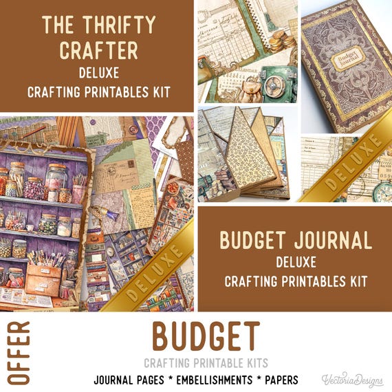 Budget Offer - Junk Journal Craft Printables (Pages, Papers and Embellishments) - 003969