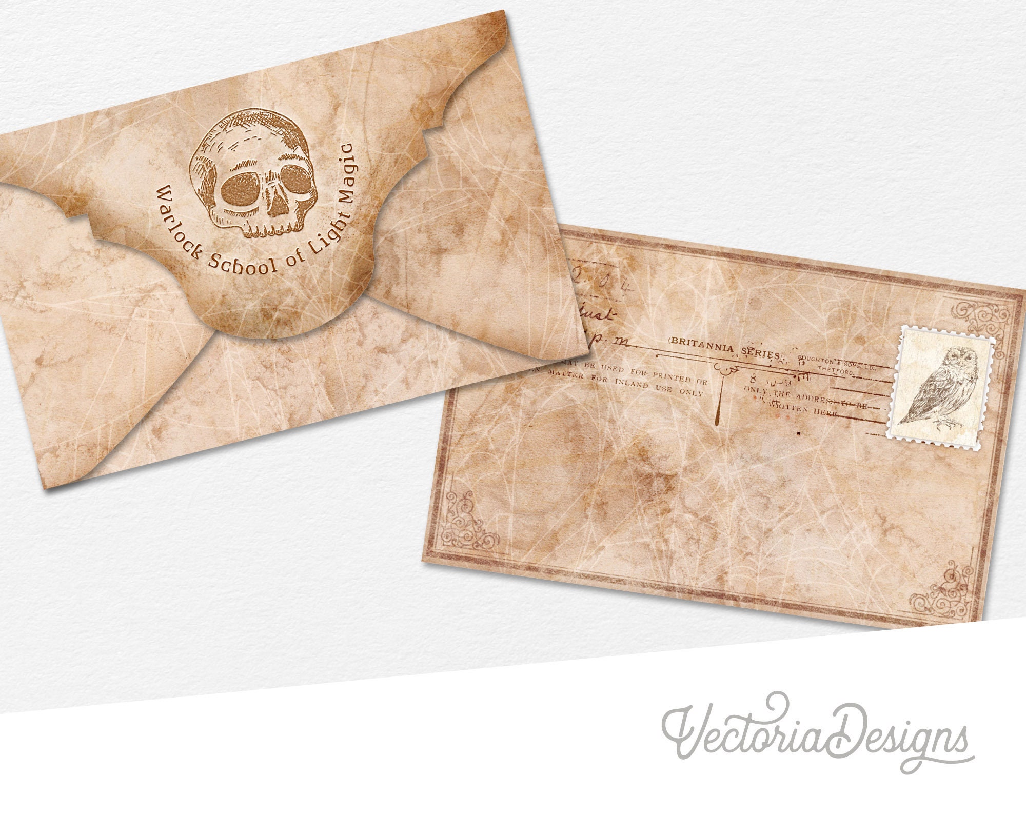 Wizard's Envelopes and Writing Paper, Halloween Envelope, Halloween Letter, Halloween Printable