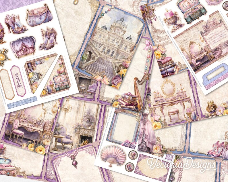 Princess Heritage Junk Journal Kit, Princess Junk Journal Kit Princess ...