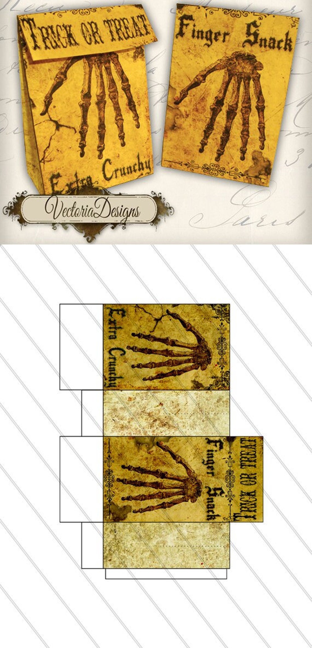 Printable Halloween Favor Bags, Halloween Gift Bags, Halloween ...
