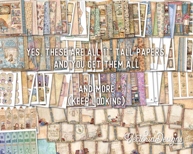 Library Offer, Journal Craft Printables (papers, Pages and ...