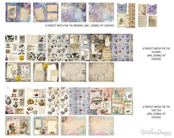 Junk Journal Pro Premium Goodie Bag, Junk Journal Ephemera, Junk