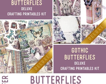 Butterflies Offer - Printable Junk Journal Kits - 004060