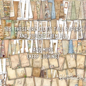 Creative Writing DELUXE MEGA Crafting Bundle, Writer, Vintage Books, Printable Paper Pack, Embellishments, Junk Journal, Craft Kits 002690 image 2