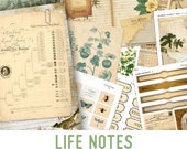 Life Notes Mega Junk Journal Kit, Printable Junk Journal Life Notes Mega Junk Journal Kit, Printable Junk Journal