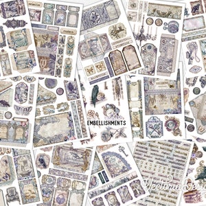 Gothic Journal Crafting Printables Kit, Gothic Junk Journal, Gothic ...