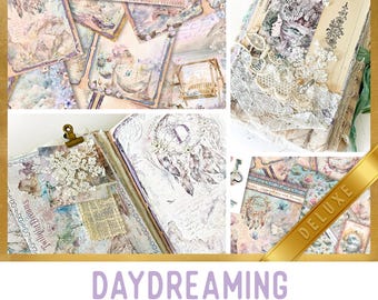 Daydreaming DELUXE Junk Journal Kit Daydreaming Craft Printables Kit Daydreams Junk Journal Embellishments Paper Craft Kits Tutorial 003016