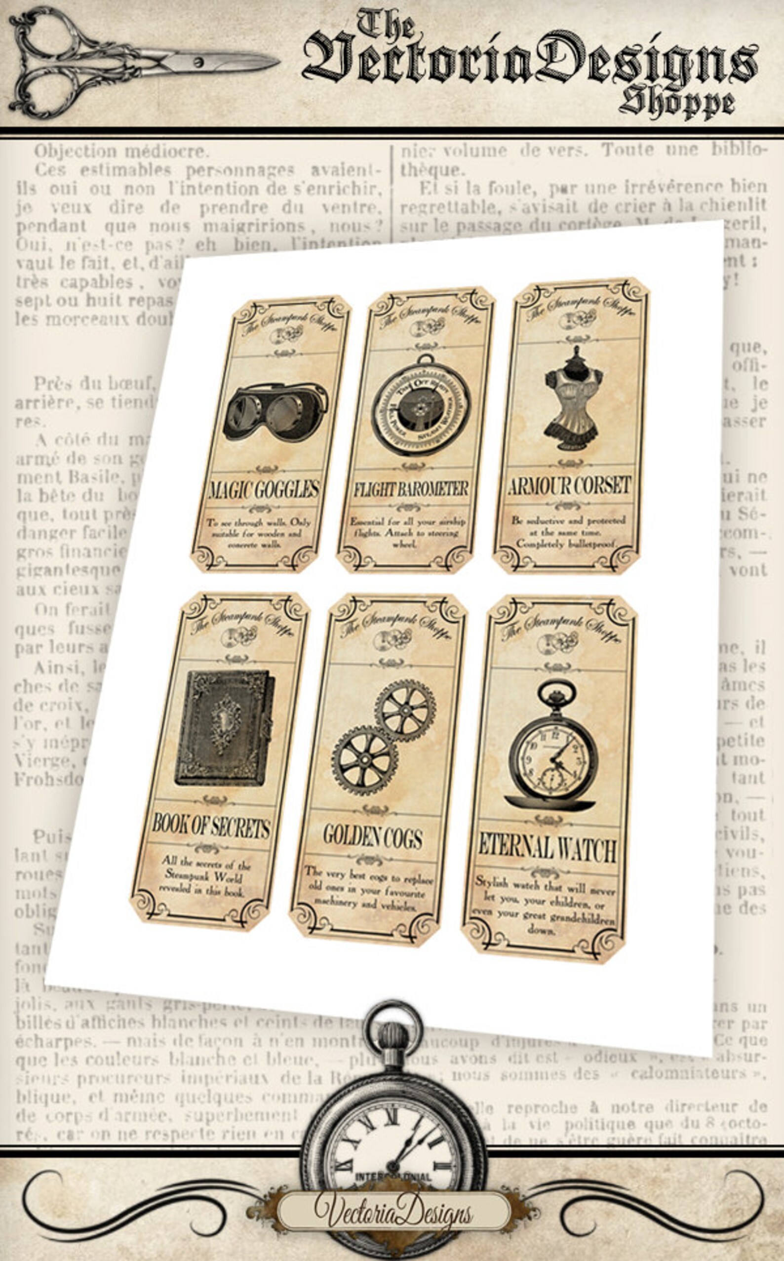 Printable Steampunk Apothecary Labels the Steampunk Etsy