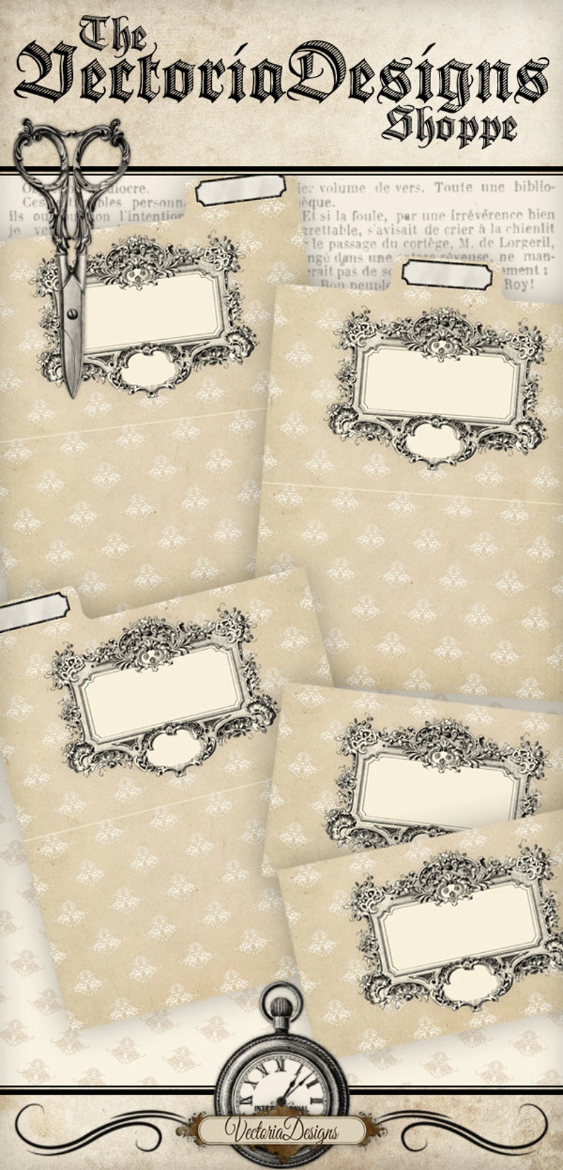 Mini File Folders Printable File Folders Craft Room Organizer Etsy Italia