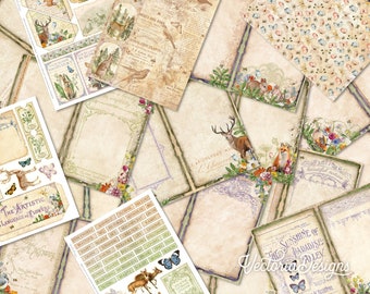 junk journal ジャンクジャーナル雑記帳　エフェメラセット付き junk journal ジャンクジャーナル雑記帳 エフェメラセット付き