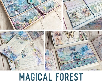 Magical Forest Mini Project Crafts Library Cards Folio Magical Booklet Craft Kit Folio Kit Junk Journal Add On Printable Craft Kit 003179
