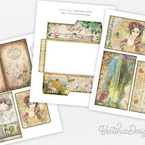 Mother Nature Mini Project Booklet Craft Kit Folio Kit Vacation Crafts Junk Journal Printable Craft kits Printable Gift PDF 002820 image 2