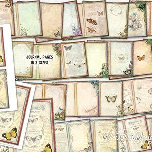 Butterfly Beauty DELUXE Crafting Printables Kit Butterflies Junk Journal Butterfly Embellishments Craft Kits Junk Journal Tutorial 002927 image 3