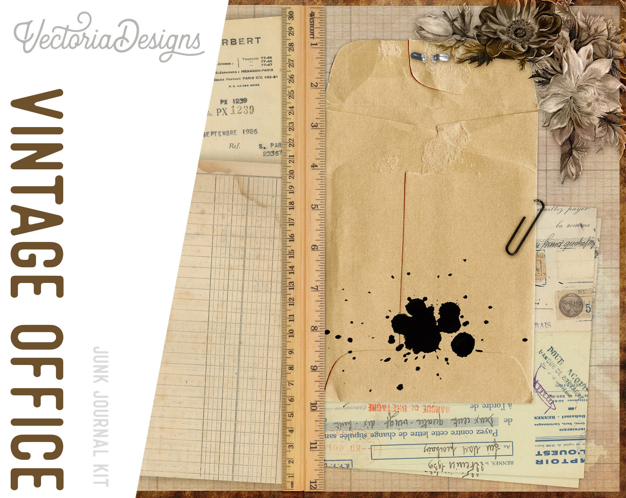 Paper, Party & Kids Scrapbooking Digital Office Journal Kit Office