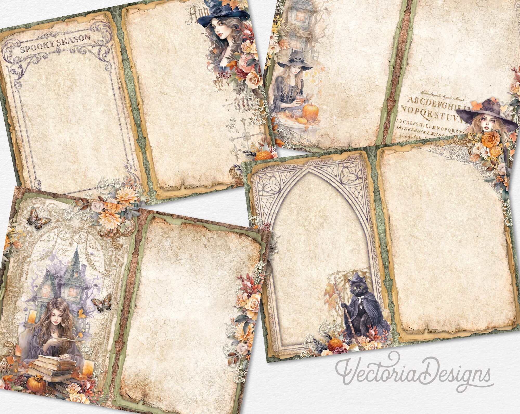 Victorian Witches Junk Journal Kit Printable Junk Journal Witch ...