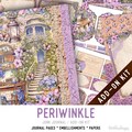 Periwinkle Junk Journal Kit ADD-ON, Printable Junk Journal Pages Journal Kit Craft kits Vintage Junk Journal 003762